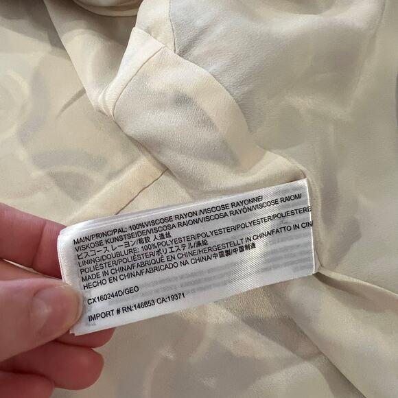 C/MEO Collective Retro Printed Ruffled Trim Sleeveless Dress Size Large NEW - Picture 9 of 14